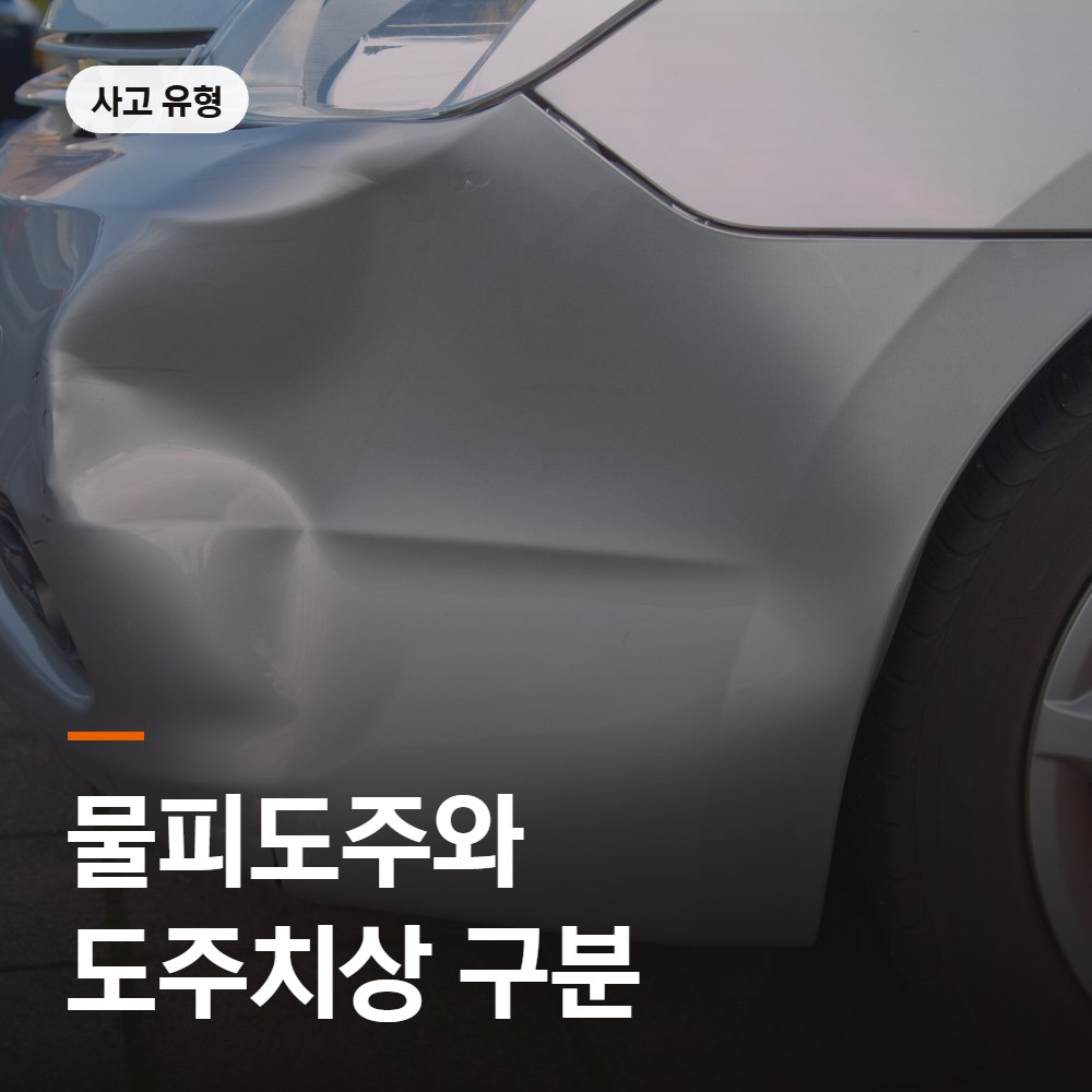 물피도주와 도주치상 구분 - 음주뺑소니 변호사 안내